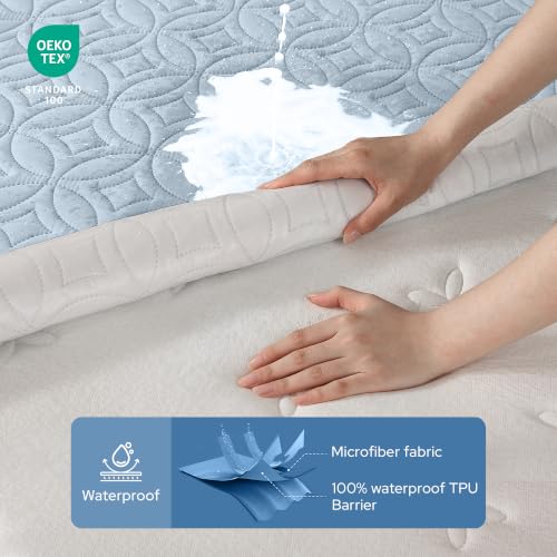 Image of BEDLORE Waterproof Mattress Protector, Full Size Mattress Pad