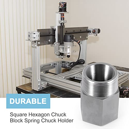 Niejgay ER32 Spannzangenfutter Block Set mit 2 Vierkant- und Sechskanthalterungen für CNC-Drehmaschinen-Graviermaschinen