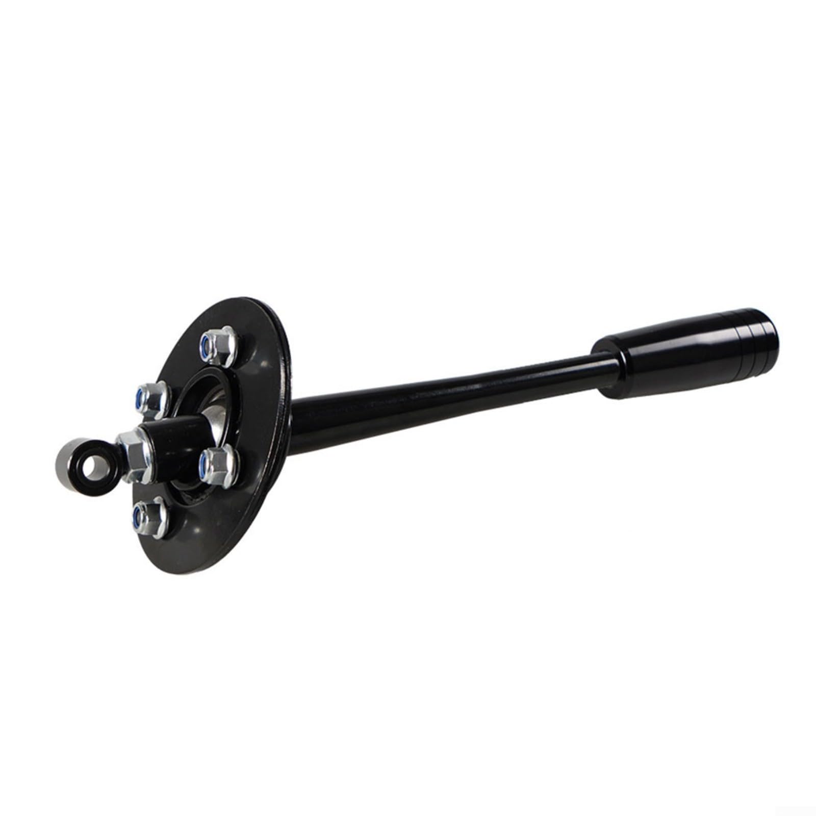 Palanca de cambios corta ajustable de aluminio con botón para diferentes modelos para BMW E30 E36, fácil instalación, todo negro, rojo y plateado (todo negro)