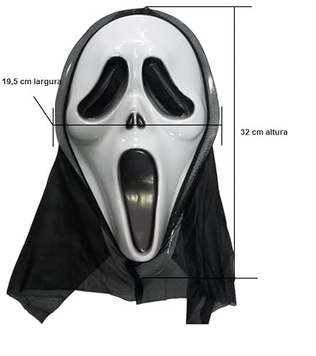 Máscara Pânico Com Capuz Festa Fantasia Halloween