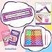 LINAYE Weaving Loom Kit, Arts and Crafts Supplies for Kids, Pot Holder Loom Kit for Kids, Birthday Gifts for Girls Ages 6 7 8-12 10-12, 12 Color 288 Loops, Portable