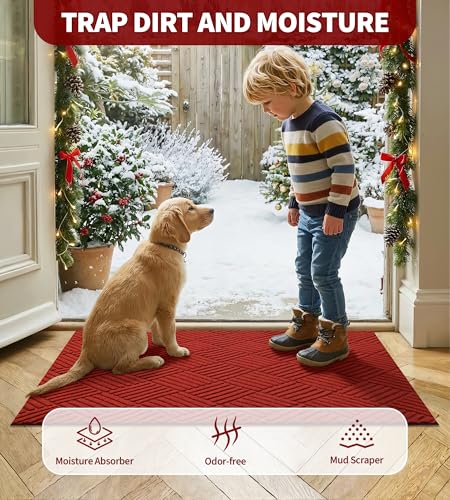 Tapis de sol commercial antidérapant et imperméable effet vieilli - 5