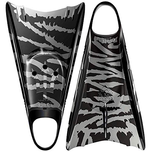 Pé de Pato Kpaloa Tritão Tubarão Tigre Cinza Bodysurf e Bodyboarding (XL)