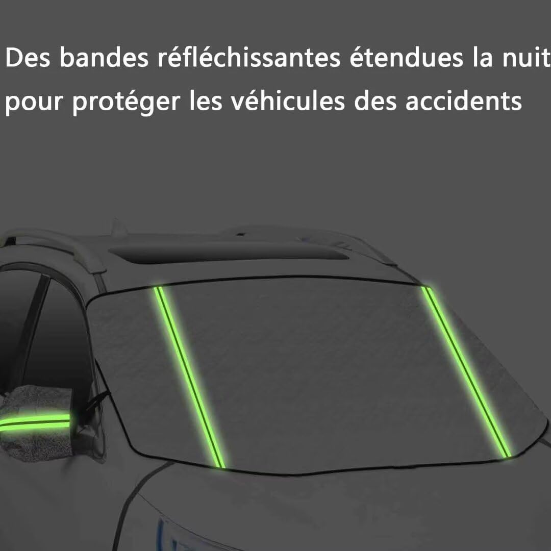 Housse De Pare-brise Citroën C3 X-TR (2004-2006) - Protection Hiver/Été - Argent - Pliable