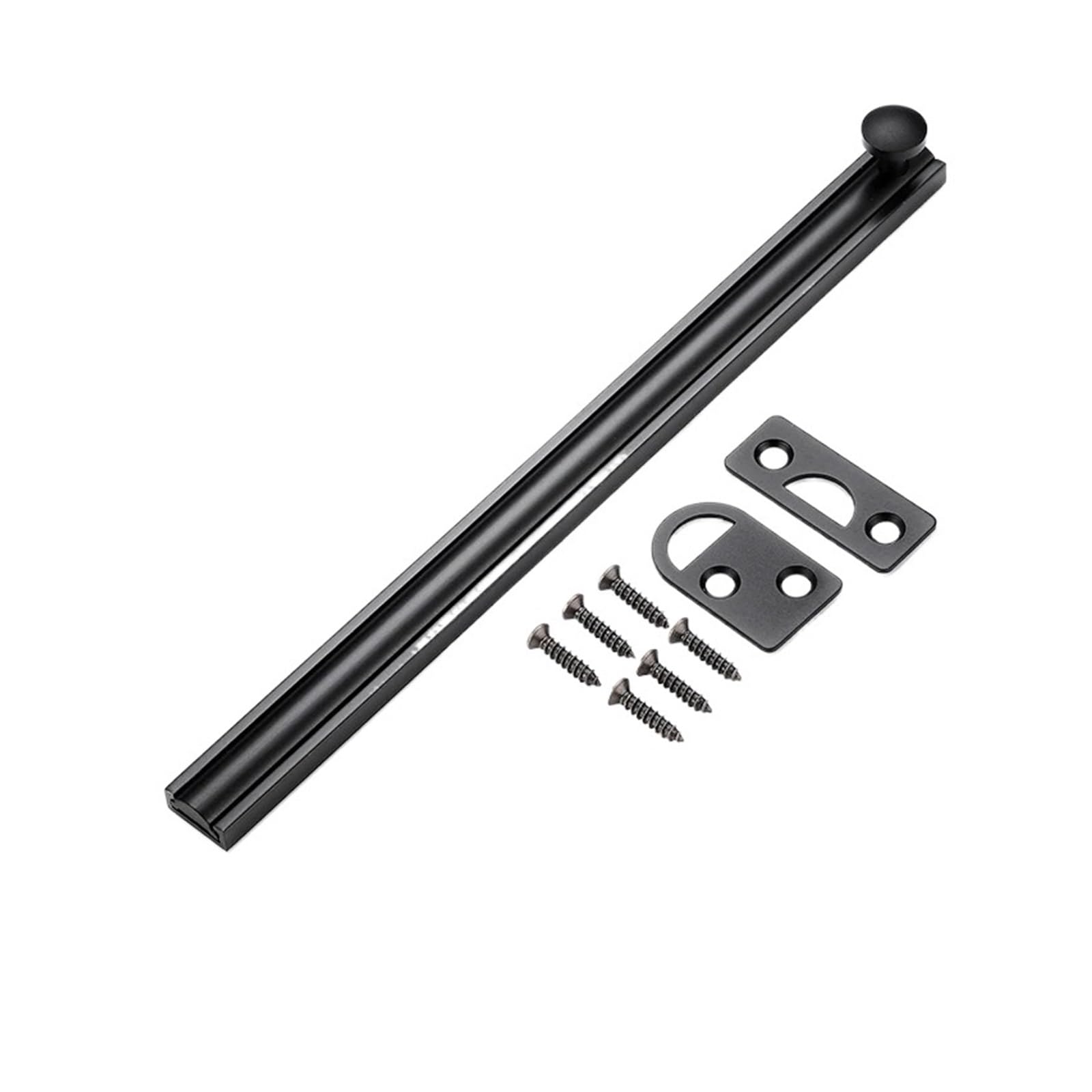 Loquet à boulon coulissant noir pour sécuriser les portes de maison