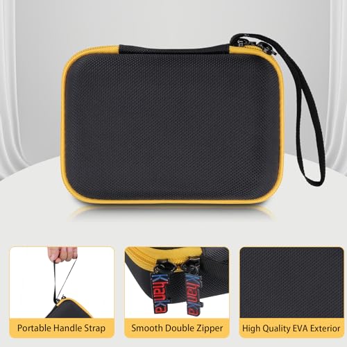 Image of khanka Hard Case for Kodak Smile+ /Kodak Smile Plus Camera,Black | EVA Hard Shell, Mesh Pocket Accessory Storage, Travel-Ready Portable Storage, Easy Carry Handle, Protective Case Only