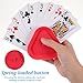 6 Pcs Triangular Playing Card Holder, Lightweight Card Game Holder, Little Hands Cards Holders with Push-Button for Poker Parties, Family Cards Game Nights(6 Colors)