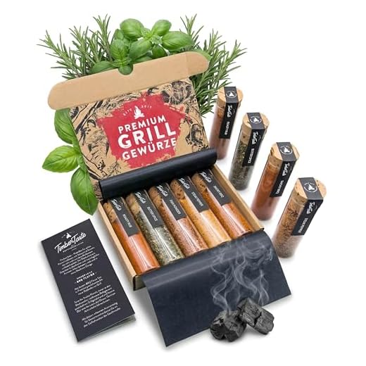 BBQ Grill Gewürze Geschenkset Männer I 5 erlesene Grillgewürze inkl. Rezepte, perfektes Grill Geschenk für Männer, Grill Geschenke für Männer Ostern, Geschenk Ostern Mann, Ostern Männer Geschenk