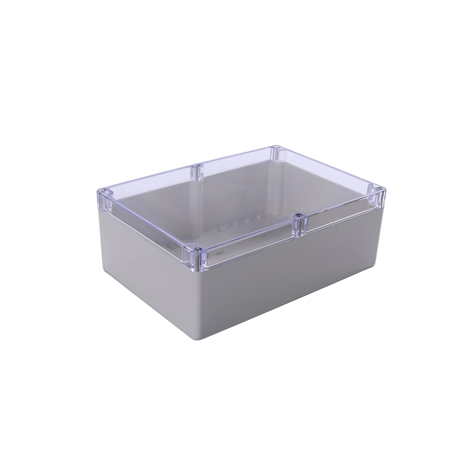 Electrical Boxes, Clear Junction Box ABS Plastic Electrical Box Dustproof Waterproof IP65 Univer, Electrical Project Enclosure Case with Clear Cove,（Aicosineg）
