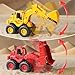 Construction Toys, Friction Powered Excavator Loader Truck Vehicles, Beach Sand Sandbox Toys for 3, 4, 5 Years Old Boys Kids Girls (2 Pack)