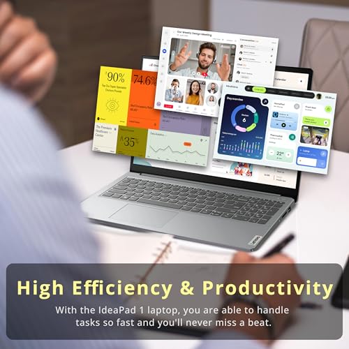 Lenovo IdeaPad 1 Laptop 15.6" HD Pentium Silver N6000 miniatura 7