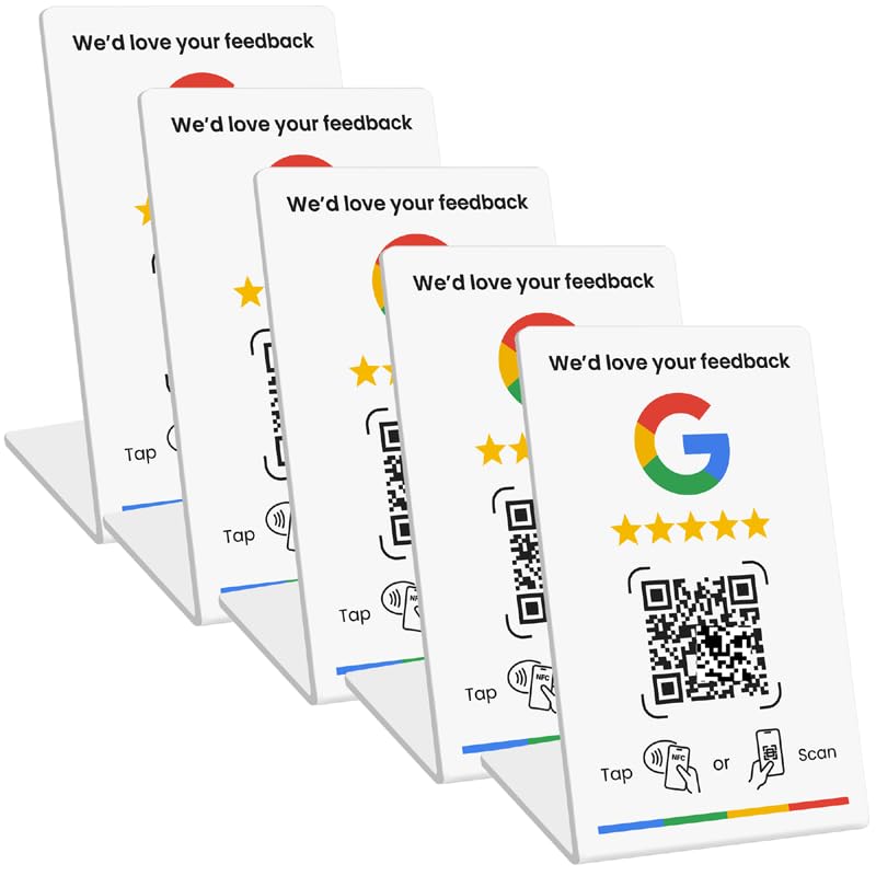 Amazon | Google用レビュービジネススタンド、レビューサインNFCタップ