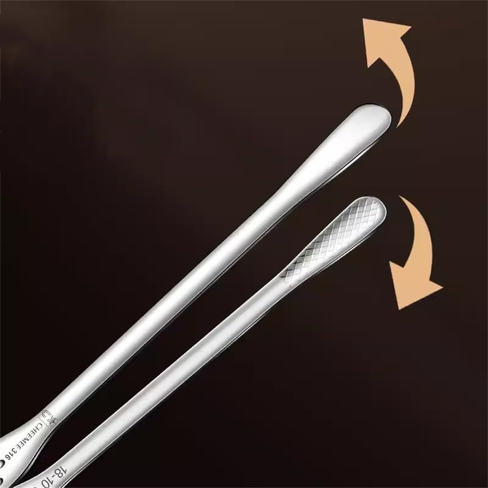 Pinzas de Cocina Herramienta for cortar carne con pinza de acero inoxidable para Cocinar Bistec y Asar(23.5cm)