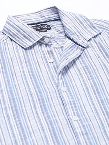 Image of Dennis Lingo Men Cotton Slim Fit Casual Shirt