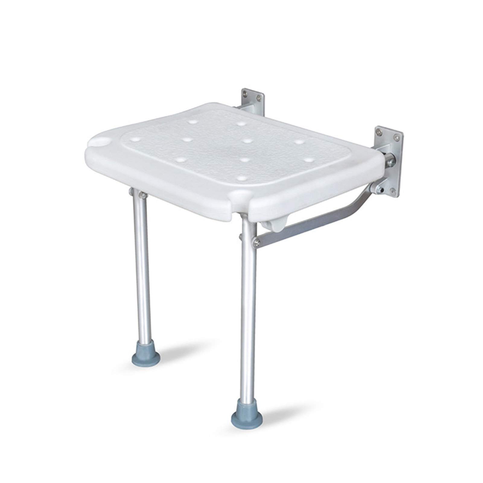 Tabouret de douche pliant et rabattable blanc à visser Qf Shop