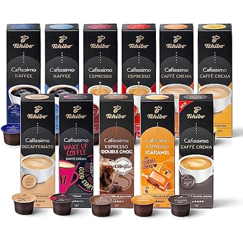 Tchibo Cafissimo Probierset verschiedene Sorten Caffè Crema Cover
