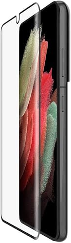 Belkin ScreenForce - Protector de pantalla templado para Galaxy S21 Ultra, compatible con funda y fácil aplicación