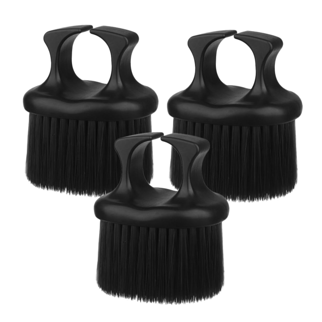 FOYTOKI Beard Brush for Men 3pcs Set Oil Distributing Bristle Brush Barber Beard Grooming Tool