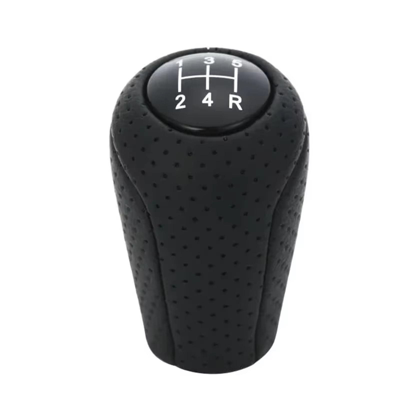 PDURMBUAB Gear Shift Knob Manual Leather 5/6-Speed Gear Shift Knob for 3 BK BL 5 CR CW 6 II GH CX-7 ER MX-5 NC III 23 MT Shifter Lever Arm Headball