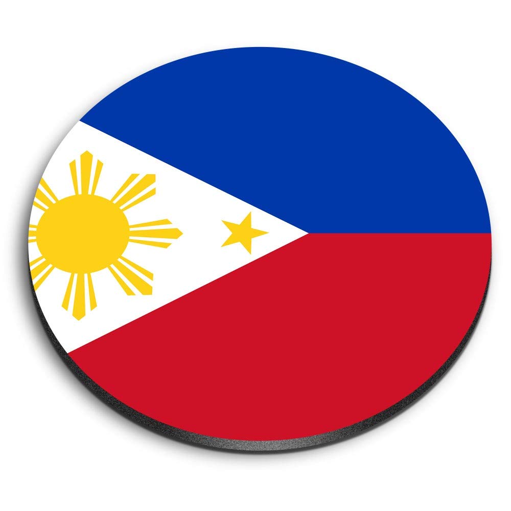 Destination Vinyl Ltd Multicolor 1 X Round Mdf Magnet - Philippines Flag Travel 9165