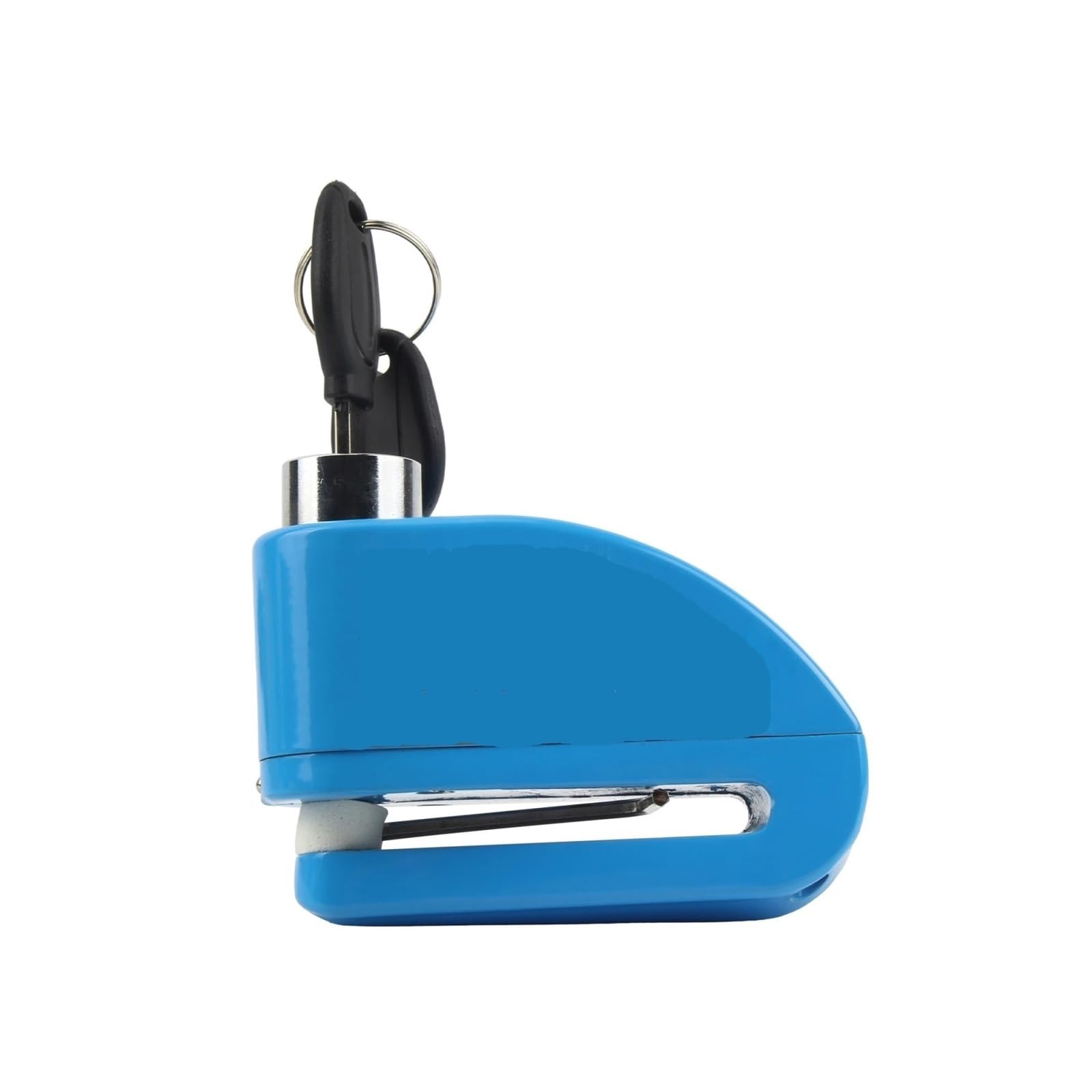 Bqwyedpl Blue Motorcycle Handlebar Lock Universal Motorcycle Wheel Disc Brake Alarm Lock Aluminum Alloy Security Anti-Theft Reminder Rope Scooters Motorcycle Chain And Padlock(Blue)