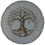 CYnice Stepping Stones - Garden Stepping Stones Outdoor with a Tree of Life and Verse,Outdoor Decora