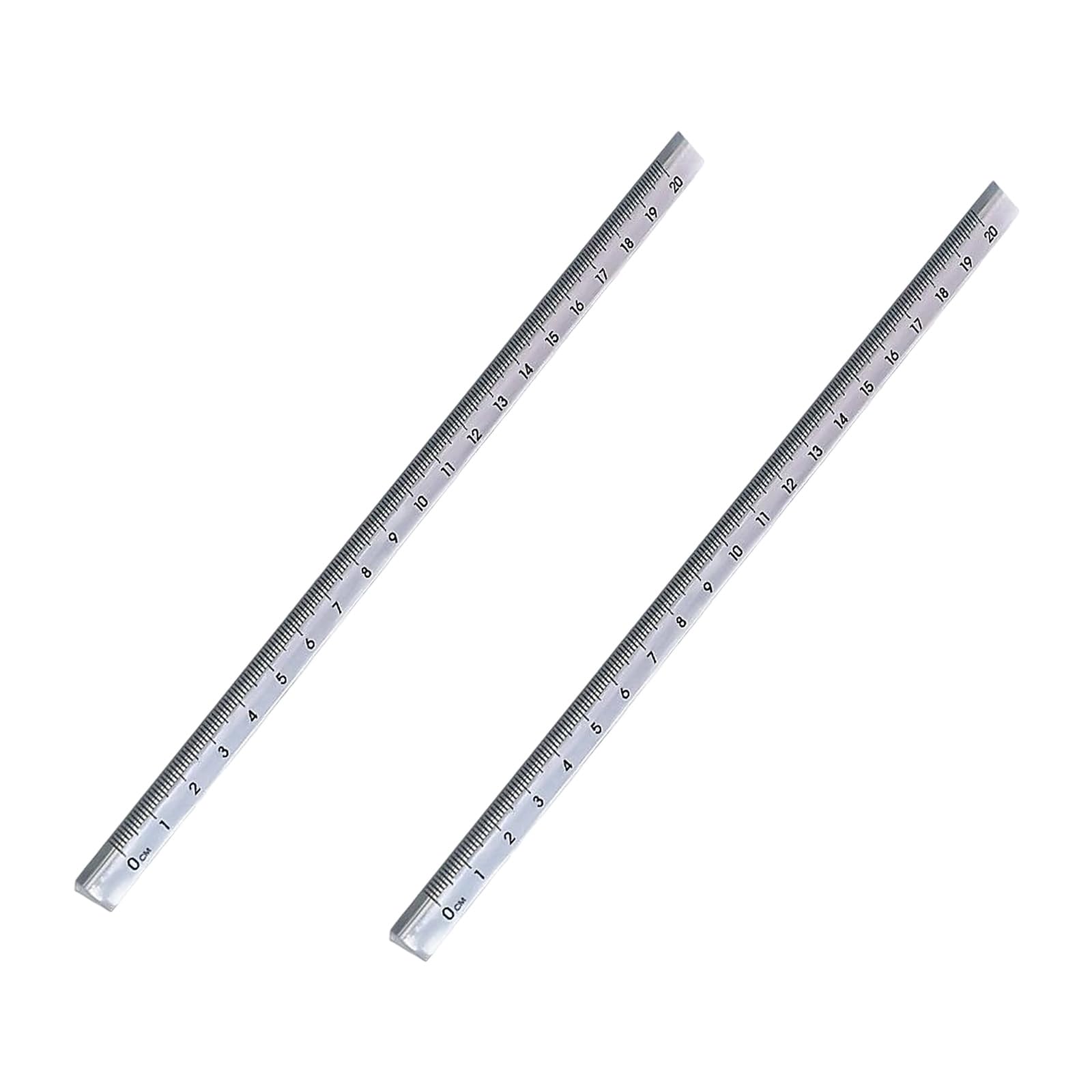 20cm Clear Acrylic Triangle Rulers Accurate Measuring Tool Easy to Use Perfect for Students Architects & Artists Straight Rulers for Cutting