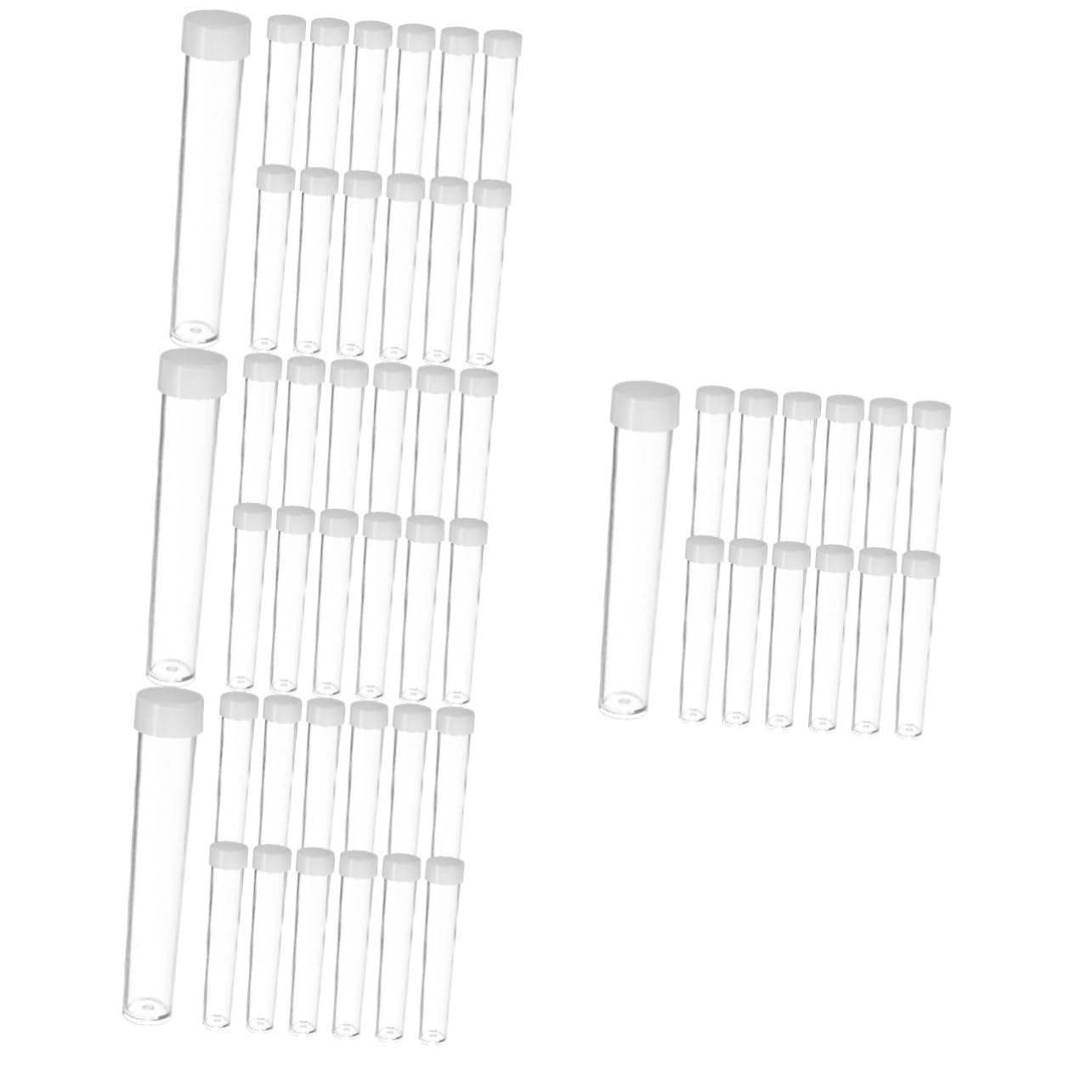 Healeved 4 Set Di Contenitori Per Provette in Plastica Per Laboratorio Scientifico Perline Decorazioni Per Feste 30 Pezzi * 4