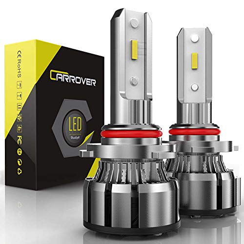 9005 HB3 LED Bulbs, CAR ROVER 50W 10000Lumens Extremely Bright 6000K CSP Chips Conversion Kit, Replacement High Fog Light