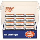 Dollar Shave Club | 6 Blade Razor Refills (12 Pack) | 6 Stainless Steel Blades for a Close & Comfortable Shave