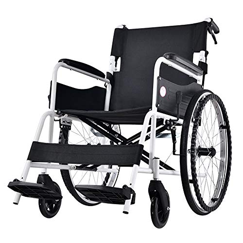 Preisvergleich Produktbild HPDOSHP Rollstühle mit Selbstantrieb - Transportrollstühle - Leichte Rollstühle für Erwachsene - Drive Transport Rollstuhl - Ultraleicht und voll faltbar, 24 Zoll HinterradSitzbreite 45 cm