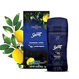 Secret Antiperspirant Deodorant for Women with Pure Essential Oils, Paraben Free, Cedarwood and Citrus scent, 2.6 oz.