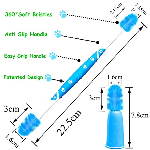 PenVinoo 360 ° Dog Toothbrush Pet Toothbrush 360 ° Finger Toothbrush