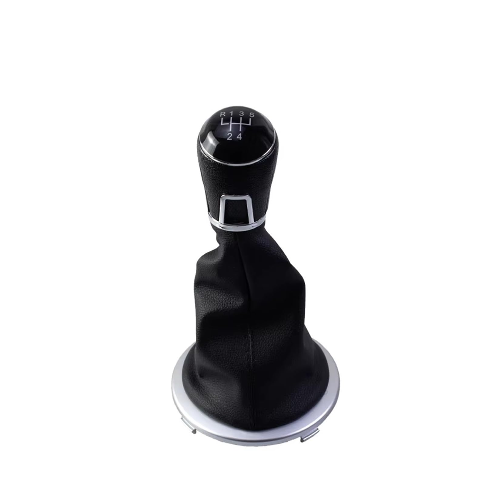 GHQFROP Transmission Gear Shift Knob for GOL for G4 for G5 5 Speed Manual Handball Shift Knob ABS Shift Handball Cover Car Gear Stick Knob(Silver 5 Speed)
