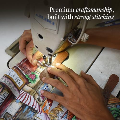 Image of Anuschka Women's Leather Crossbody Bag - Hand-Painted Genuine Leather Handbag with Pockets for Everyday Use - 448