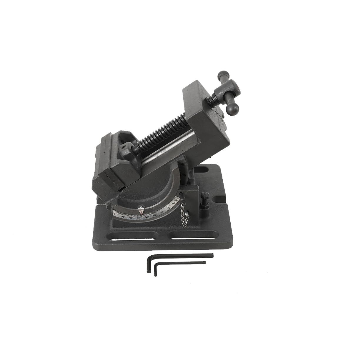 L-home Tilting Drill Press Vice 3 Inch 75mm, Professional Pillar Drill Machine Milling Tilting Angle Vice for Steel Work Workbench Table Bench Clamp Benchtop
