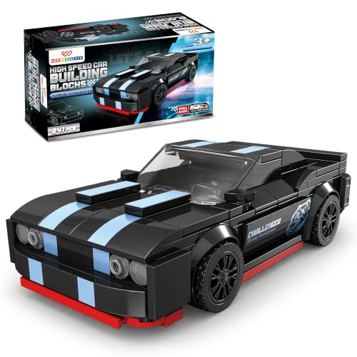 Image of Wembley Race Mechanic Series 241 PCS | High Speed Car Building Blocks Set for Kids 3+ Years | Pull Back Sports Car Construction Toy | STEM DIY Building Kit with Rotatable Tires | Gift for Boys & Girls
