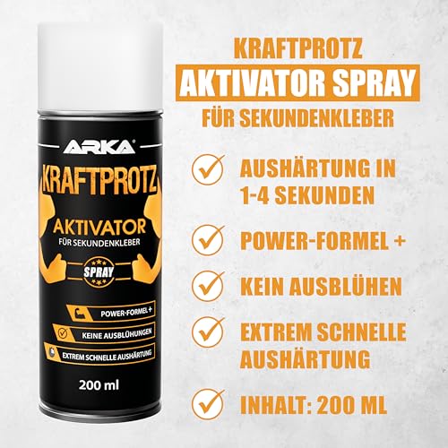 Aktivator Spray 200 ml Aushärtungsbeschleuniger Cyanacrylat Sekundenkleber – Ansicht 4