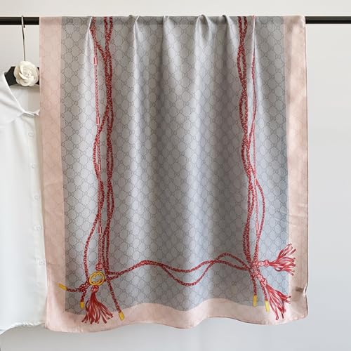 Image of MALINA Women's Polyester Silk Satin Stole Scarf - Soft Lightweight Fashion Wrap, Elegant Floral & Gradient Design, summer stole,Scarf For Women,Premium Stole,Large Size 180x90 cm'