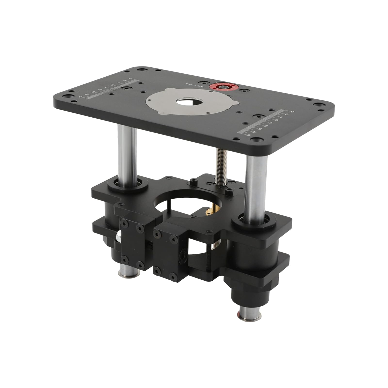 Regolazione dell'altezza Router Lifting 69 mm Dispositivo di sollevamento | Dispositivo di sollevamento per fresatrice da 69 mm, per fresatrice da tavolo, unità di sollevamento compatibile con piastre