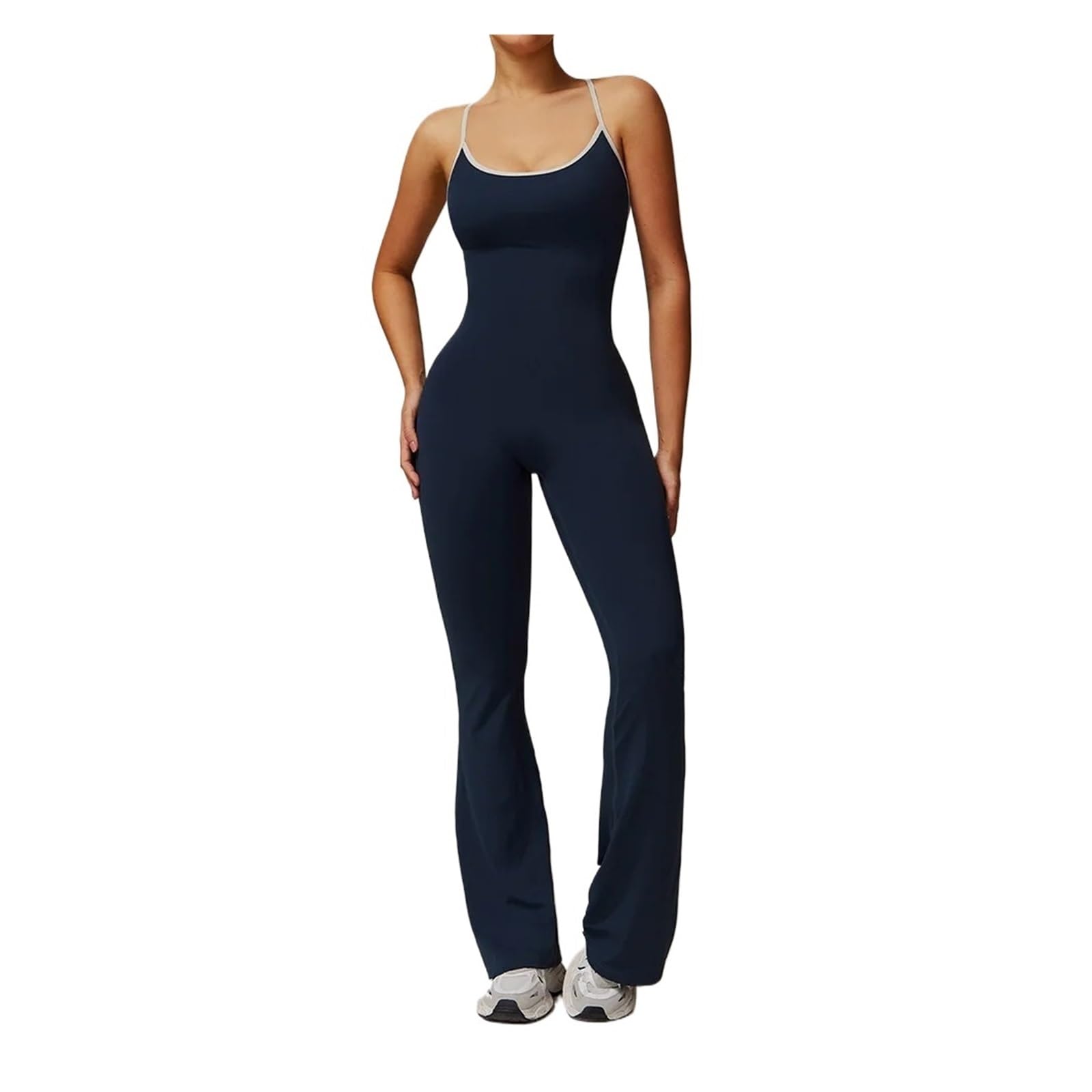 Mono de yoga sin espalda Mono Deportivo Sexy Con Espalda En V For Mujer, Conjunto De Gimnasio, Traje Entrenamiento Yoga, Ropa Deportiva Para Entrenamiento