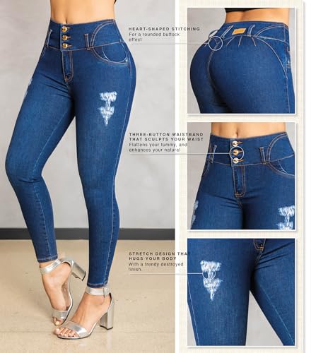 Bula, High Waist Butt Lifting Skinny Jeans - Shape wear Pantalones Colombianos Levanta Cola2