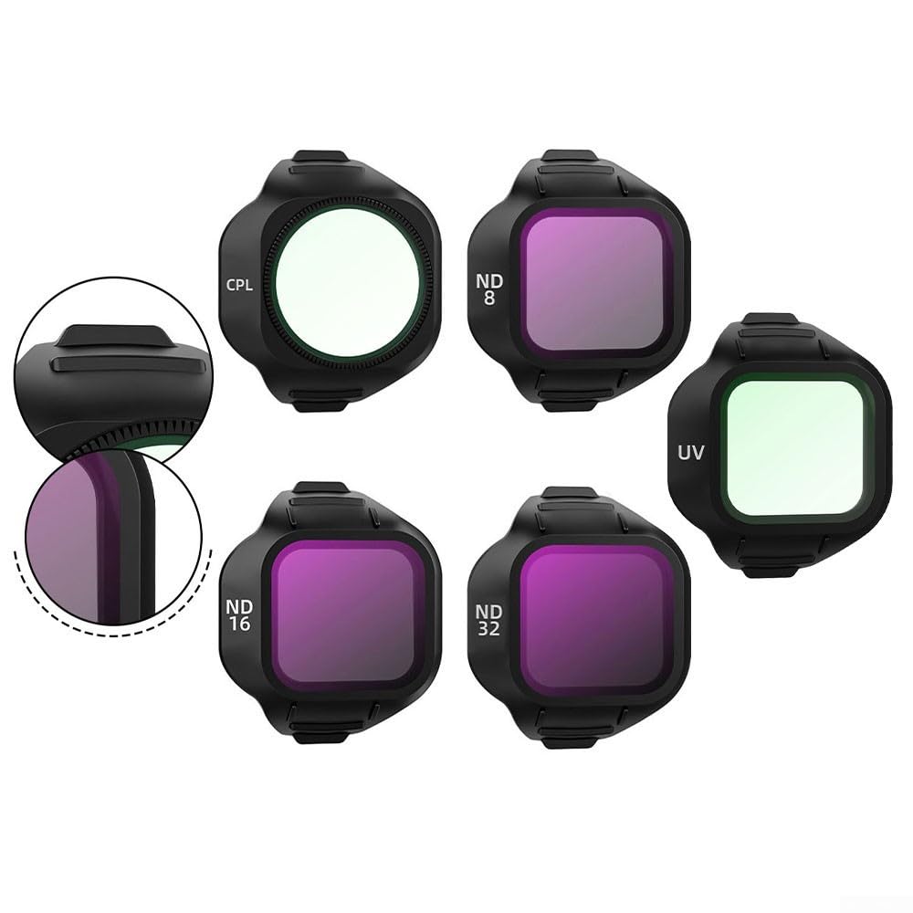 Set Filtri Controllo Esposizione Luce Intensa Esterno(4PCS) | ottico HD, multi-rivestimento, riduzione per riflessi, controllo esposizione, compatibilità per dji per mini 5 Pro