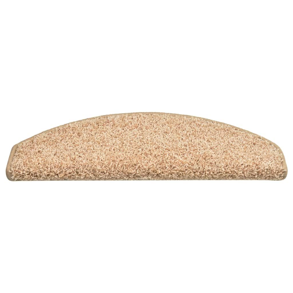 Lot de 15 tapis d'escalier, 65 x 21 x 4 cm, or