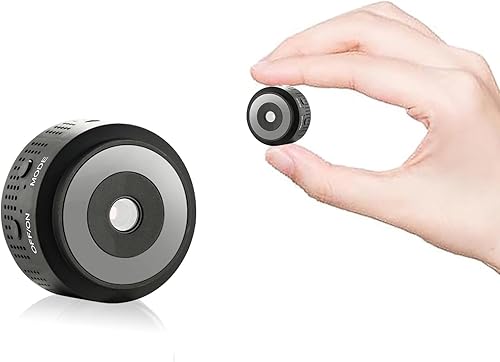 Mini cámara inalámbrica HD 1080P Batería de duración prolongada, cámara de seguridad para interiores con detección de ojos humanos AI, visión