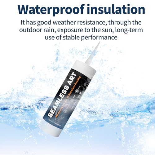 Image of White Professional Automotive Seam Sealer, Polyurethane Seam Sealer Automotive, Suitable for Metal Surfaces Such As Cars and Trucks (10 Oz)