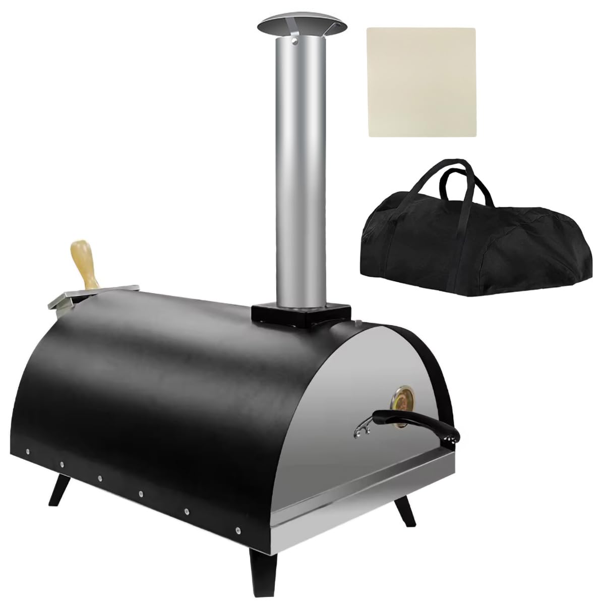 Amazon | ピザオーブン アウトドア ポータブル ピザ窯 収納バッグ付き