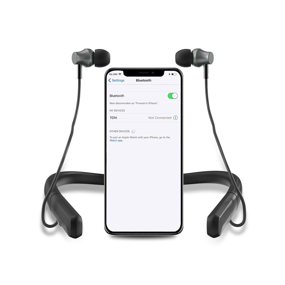 Photo 1 of Neckband Hearing Aids for Seniors, Bluetooth Hearing Aids With Noise Cancelling, Rechargeable Hearing Amplifiers for Mild to Moderate Hearing Loss