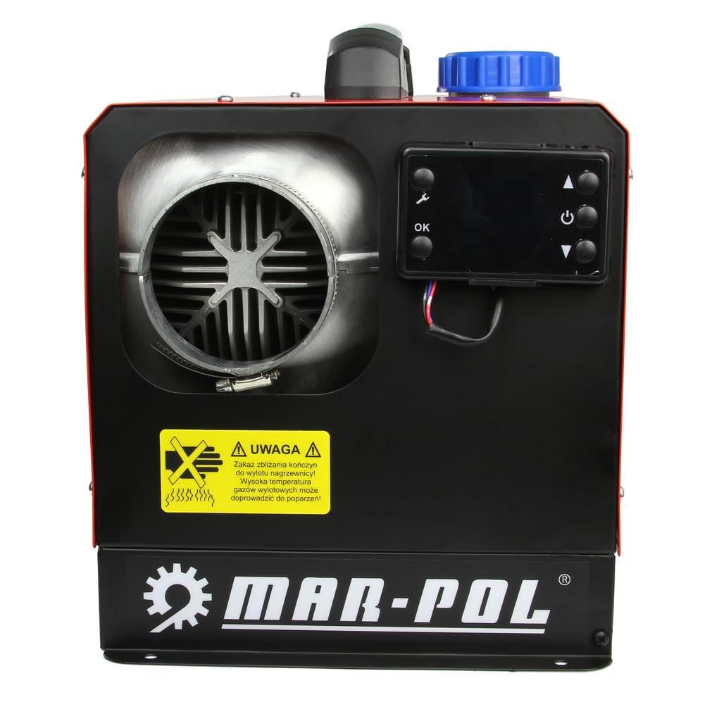 IMJ-Global - Riscaldatore a Gasolio Portatile (12V/230V, 12KW) Riscaldatore Diesel Generatore Aria Calda Gasolio per Camper, Tenda, Campeggio, Parcheggio, Dotato di Monitor LCD con Telecomando