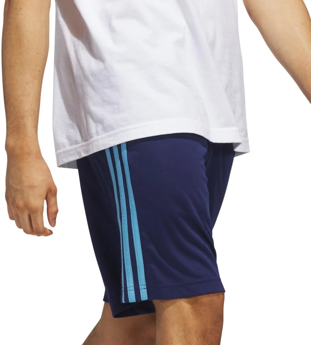 adidas Mens 3S PES Athletic Shorts Training Casual Bottoms Casual Moisture Wicking - Grey